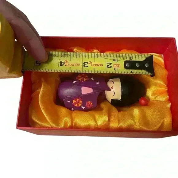 Japanese Girl Kokeshi Doll, Artists Japan - Picture 6 of 7